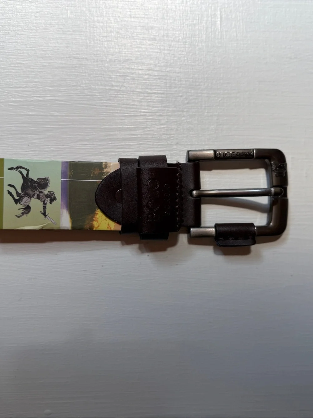 NWT BEKELE BOLO Men's Genuine Crafted Leather 1.5” Belt Sz Fits 32-34 Dark Brown